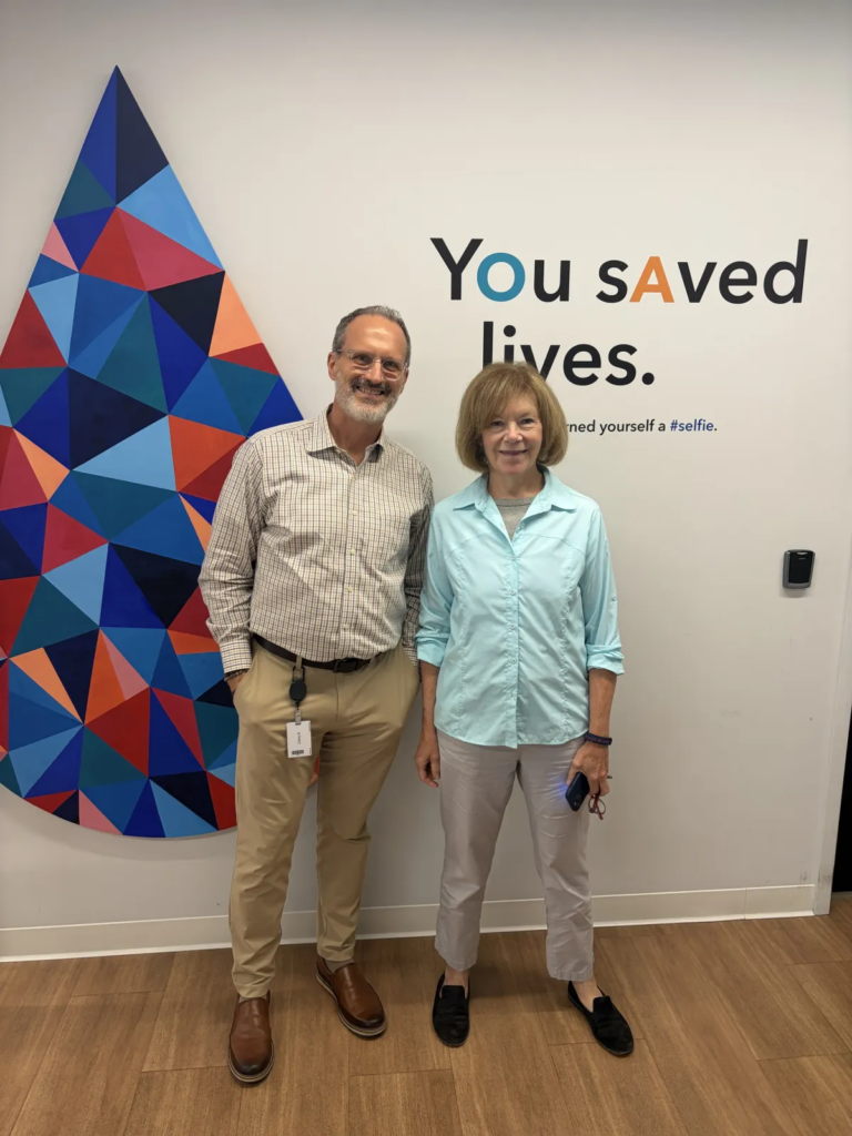 United States Senator Tina Smith of Minnesota visiting Memorial Blood Centers' (MBC) Richfield Donor Center 