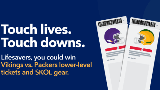 MEMORIAL BLOOD CENTERS LAUNCHES VIKINGS VS. PACKERS TICKET SWEEPSTAKES TO BOOST LOW BLOOD SUPPLY